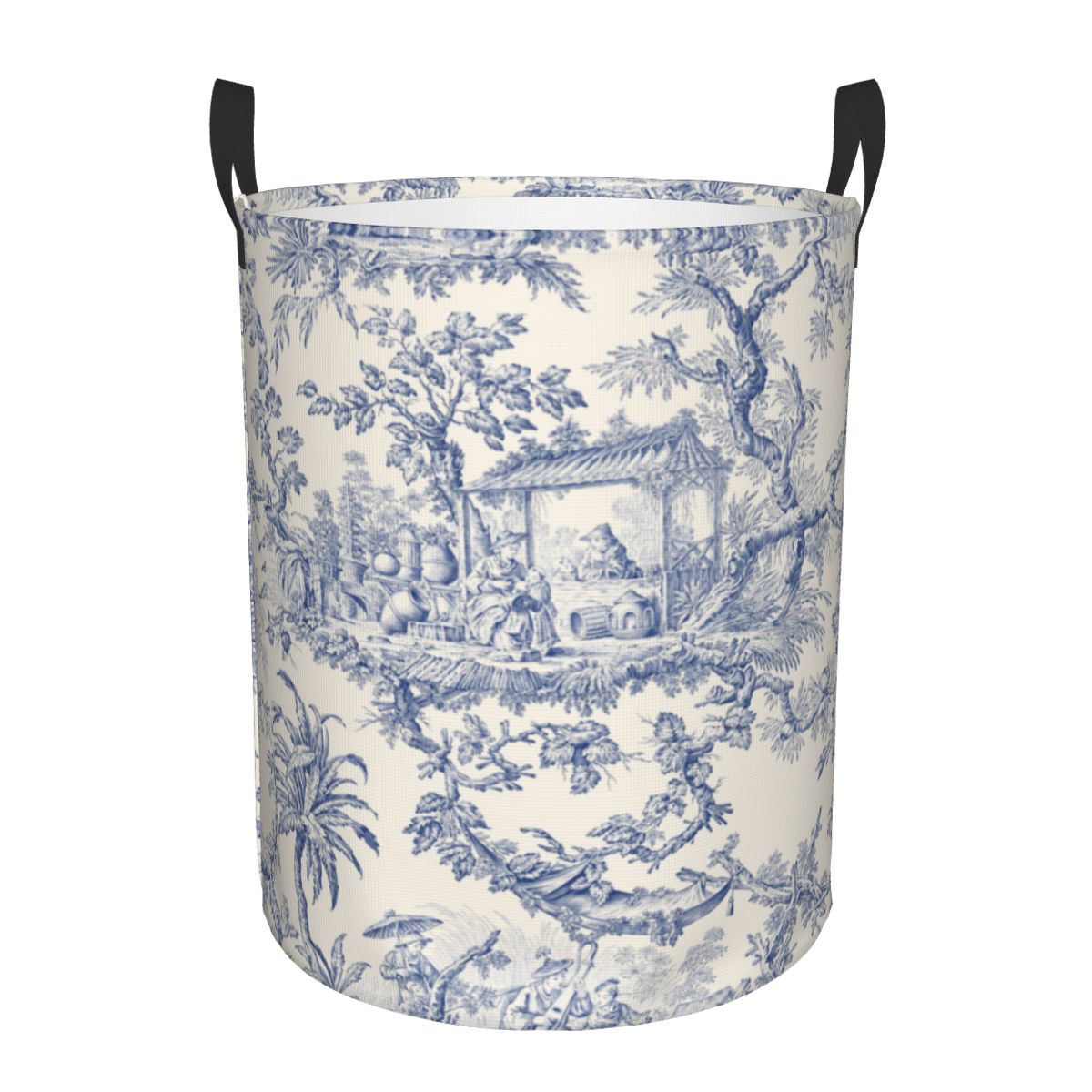 Baby Clothing Hamper - Custom Toile De Jouy Patterns Laundry