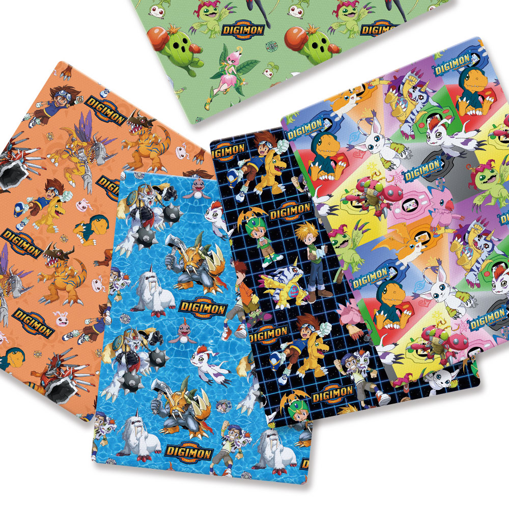 Baby Clothing Material - Digimon Cartoon Fabric 140cm Handmade Sewing