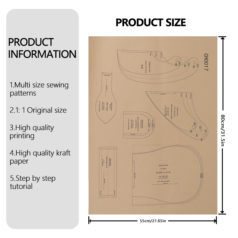 Baby Bundle Multiple Sizes Sew - đánh giá và giá Baby Clothing Patterns