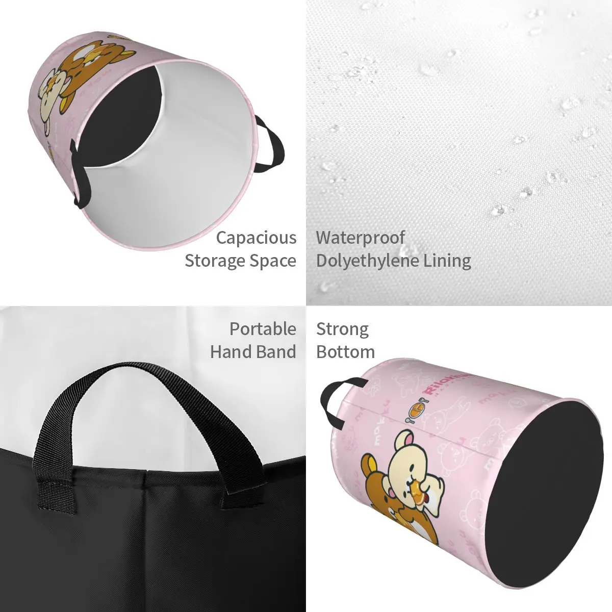 Kawaii Cartoon Rilakkuma Bear  - đánh giá và giá Baby Clothing Hamper