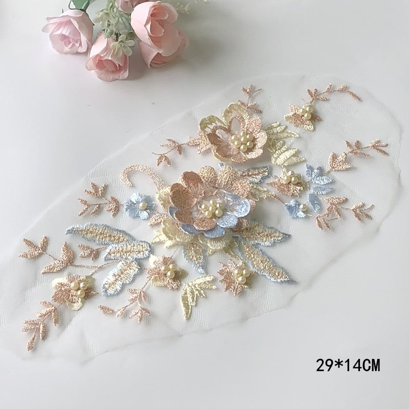 1Pcs Lace Patch Mesh Net Embro - đánh giá và giá Baby Clothing Embroidery
