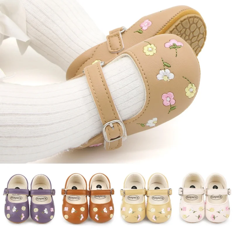 Baby Girls Mary Jane Flats PU  - đánh giá và giá Baby Clothing Embroidery