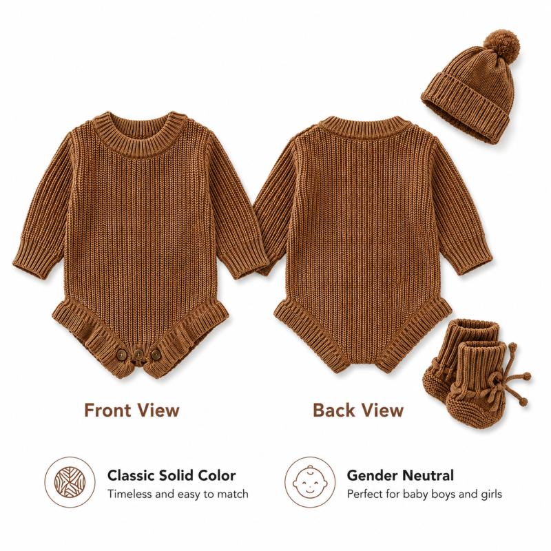 Personalized Baby Knit Romper  - đánh giá và giá Baby Clothing Name