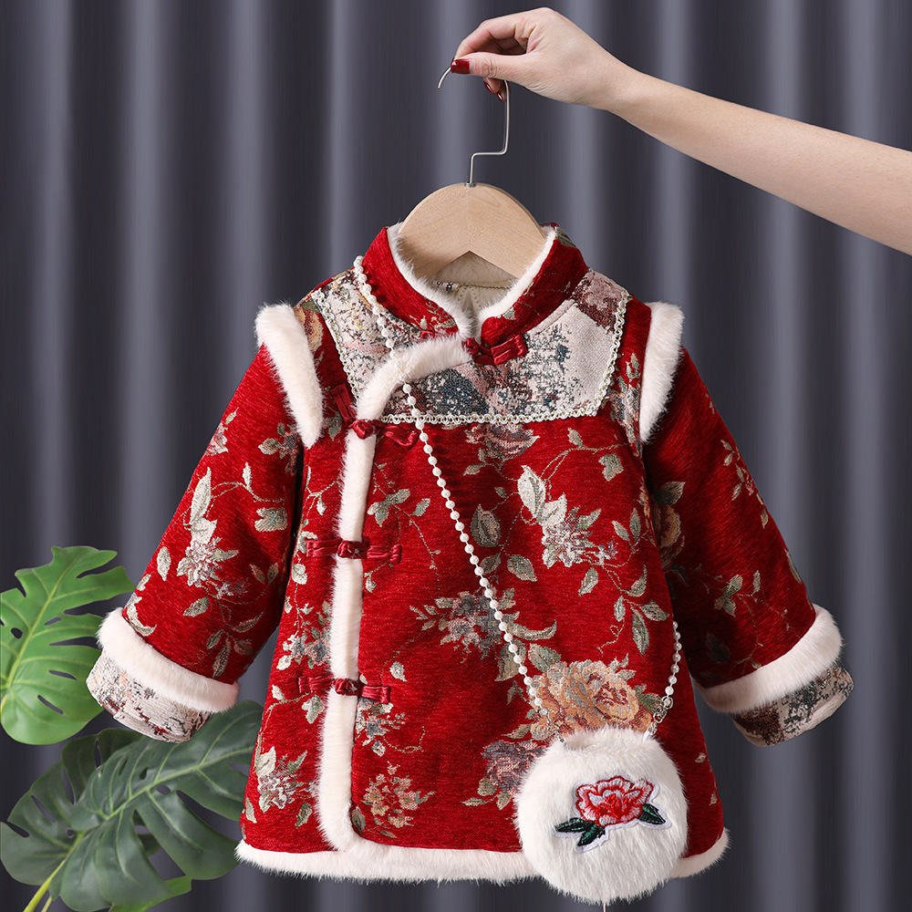Winter Baby Girls Hanfu Kids P - đánh giá và giá Baby Clothing Embroidery