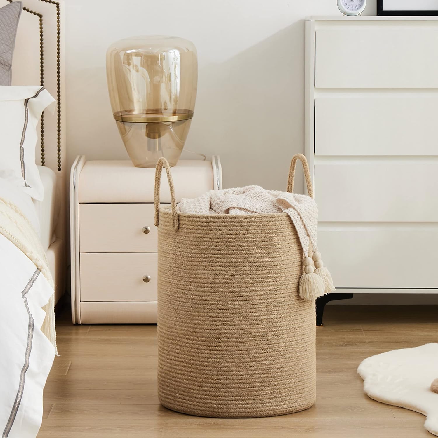 Large Storage Basket Tall Wove - đánh giá và giá Baby Clothing Hamper