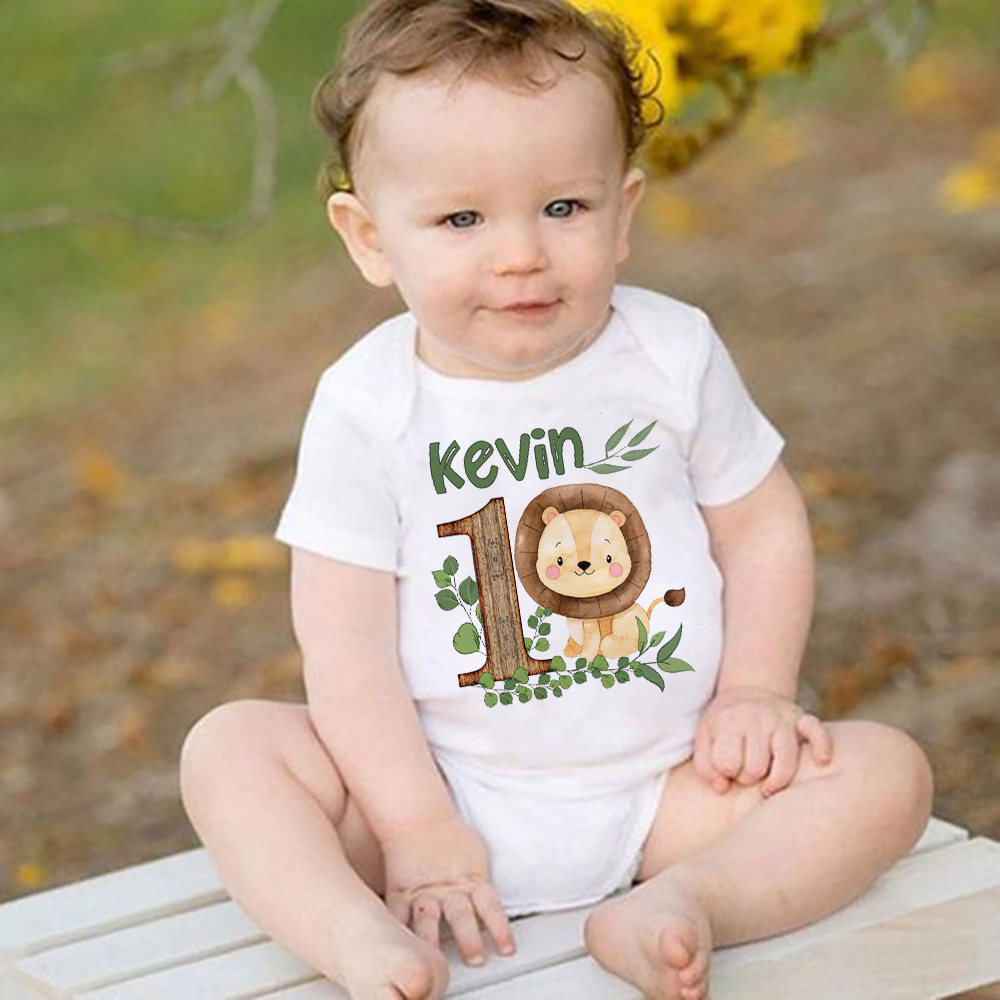 Personalised Safari Animal wit - đánh giá và giá Baby Clothing Name